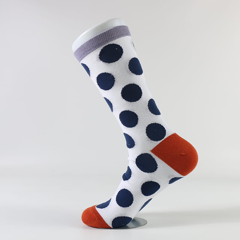 Nyt produkt Fabriksdesign Fashion Retro Wave Polka Dot Bomuldsstrømper