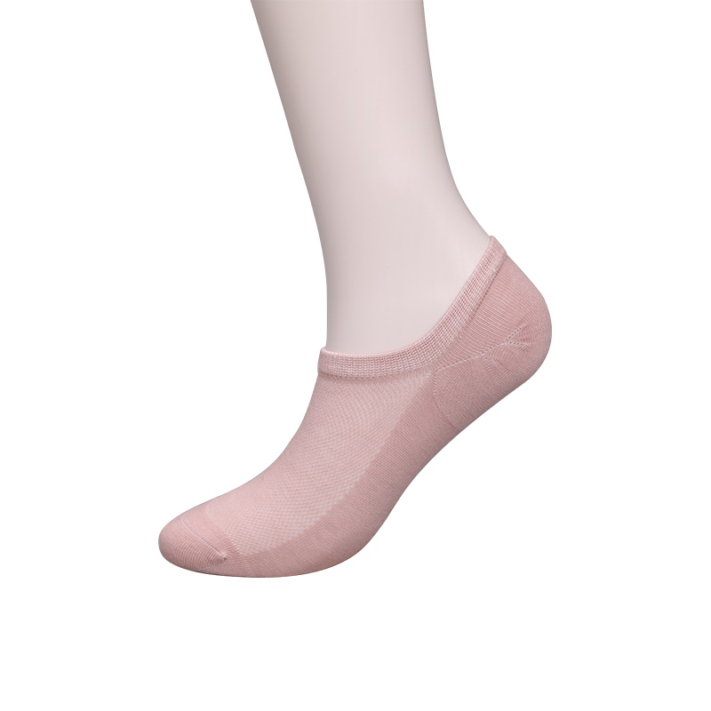 Ultratynde kæmmet bomuld, nylon og spandex almindelig halvmesh håndsyede damestrømper WSD1673