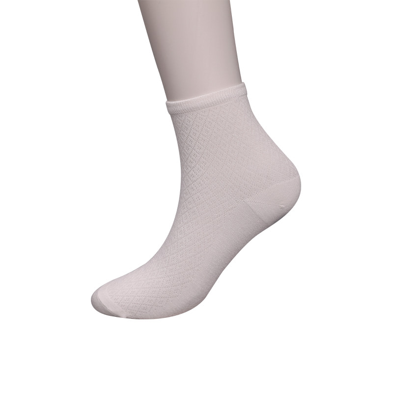 Blød bambusfiber nylontaske, tynde små diamanter afslappede damesokker, håndsyede damesokker WSD1689