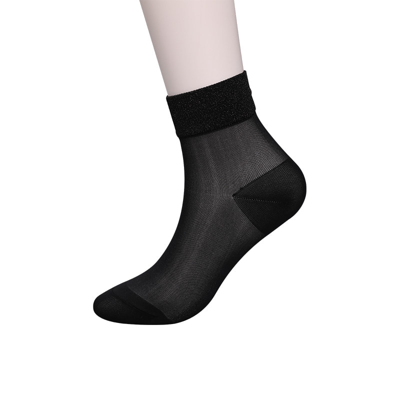 Mode gennemsigtig nylon silke bomuldsbund damestrømper Superfine nylon gennemsigtig silke damestrømper Krystal silke damestrømper WSD1946