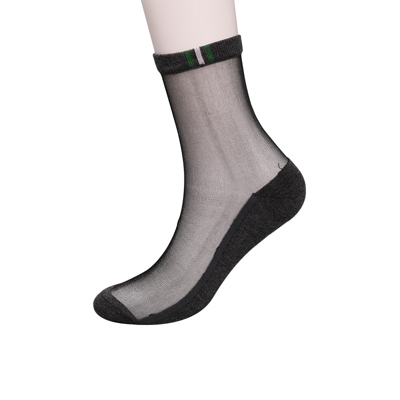 Mode afslappet forår og sommer bomuldsbund herrestrømper Luokou lodrette stribede blomster cool skridsikre såler herrestrømper WSD2711