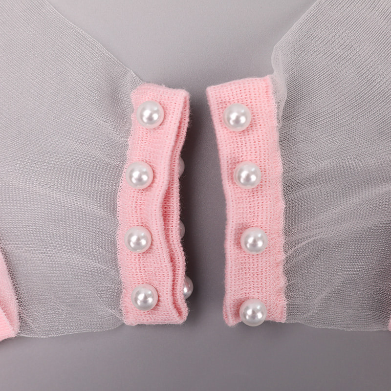 Mode nylon gennemsigtig silke bomuldsbund kvinder bådstrømper top perleglas krystal silke kvinder bådstrømper WSD1288