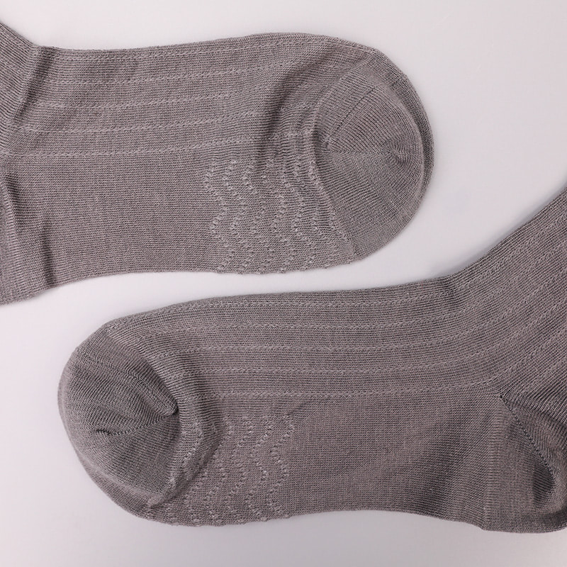 Modal Collection Circle Lodret Stripe Flower Blød Håndsyet Casual Herrestrømper WSD2802