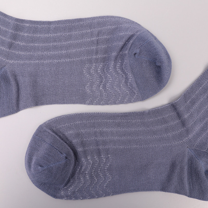 Modal Collection Circle Lodret Stripe Flower Blød Håndsyet Casual Herrestrømper WSD2802