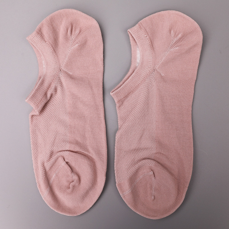 Ultratynde kæmmet bomuld, nylon og spandex almindelig halvmesh håndsyede damestrømper WSD1673