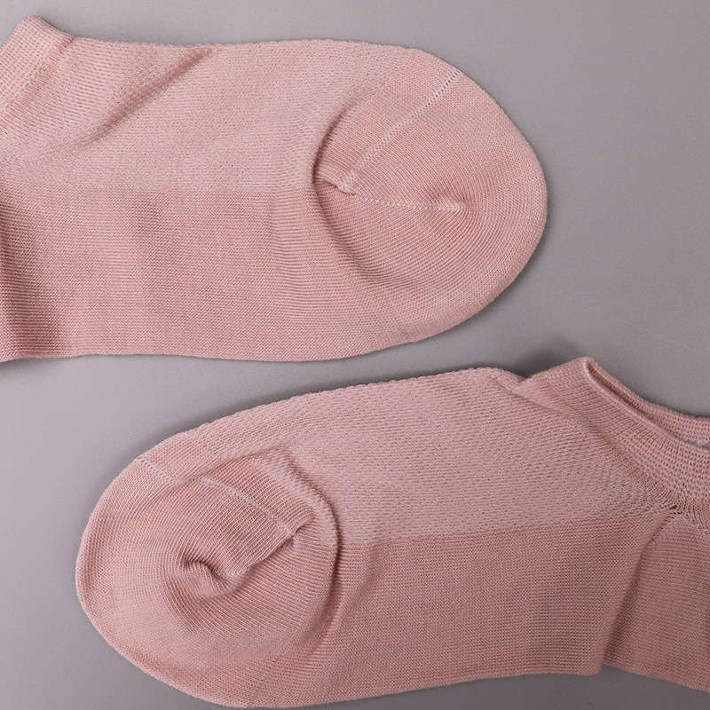 Ultratynde kæmmet bomuld, nylon og spandex almindelig halvmesh håndsyede damestrømper WSD1673