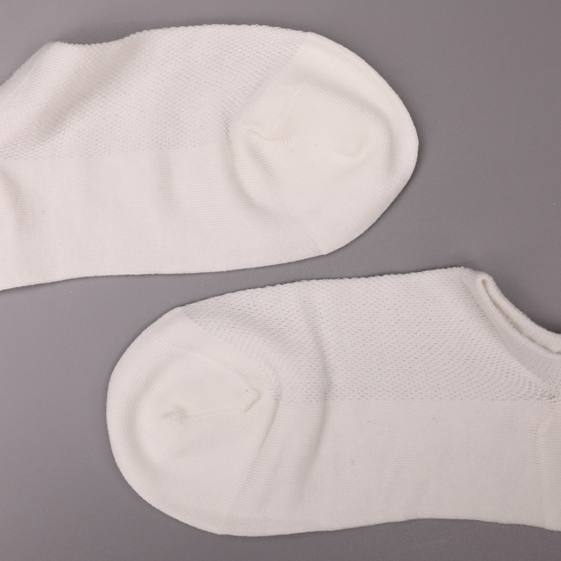 Ultratynde kæmmet bomuld, nylon og spandex almindelig halvmesh håndsyede damestrømper WSD1673