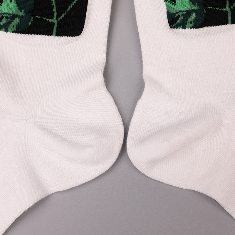 Blødt spundet silke nylon omviklet spandex imiteret 3D-printet jacquard håndsyet efterår og vinter herrestrømper WSD2850