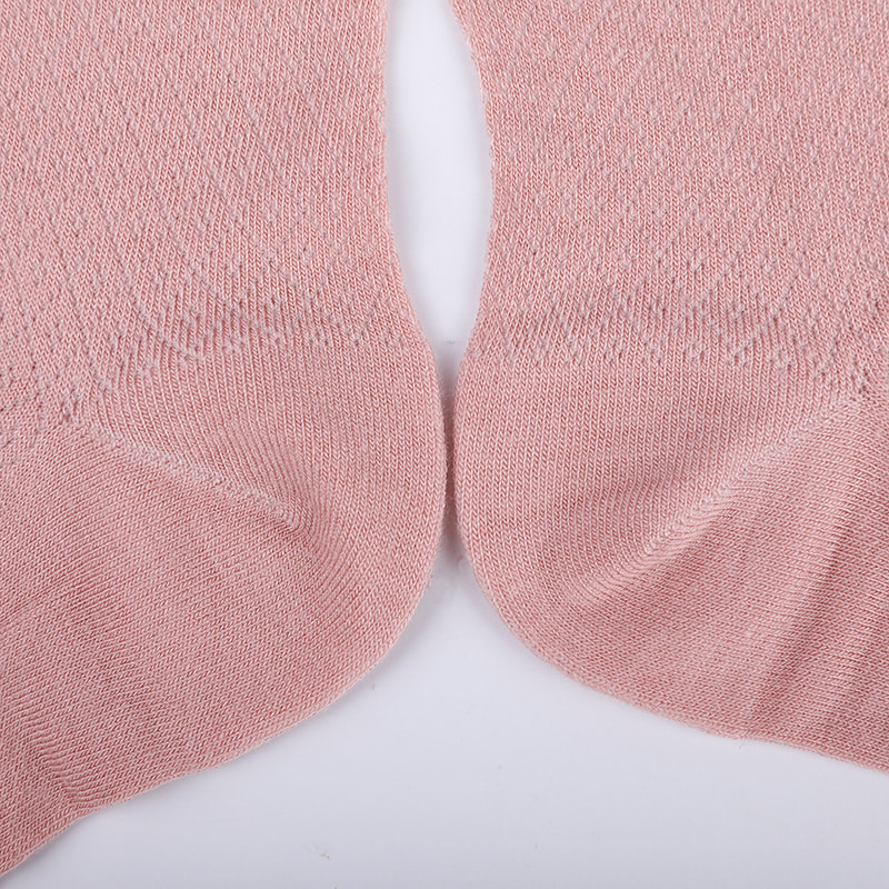 Blød bambusfiber nylontaske, tynde små diamanter afslappede damesokker, håndsyede damesokker WSD1689