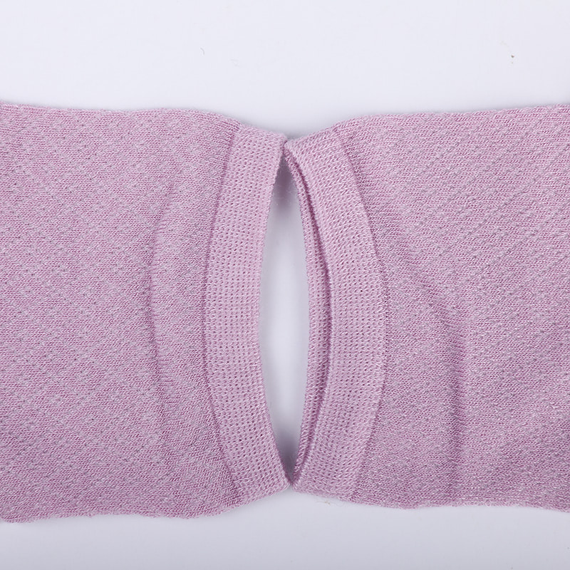 Blød bambusfiber nylontaske, tynde små diamanter afslappede damesokker, håndsyede damesokker WSD1689