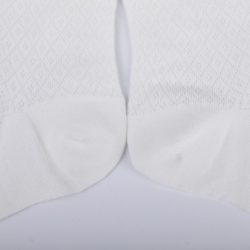 Blød bambusfiber nylontaske, tynde små diamanter afslappede damesokker, håndsyede damesokker WSD1689